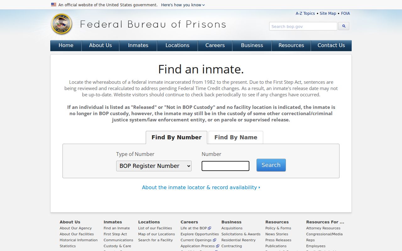 Rib Lake criminal history federal inmate locator