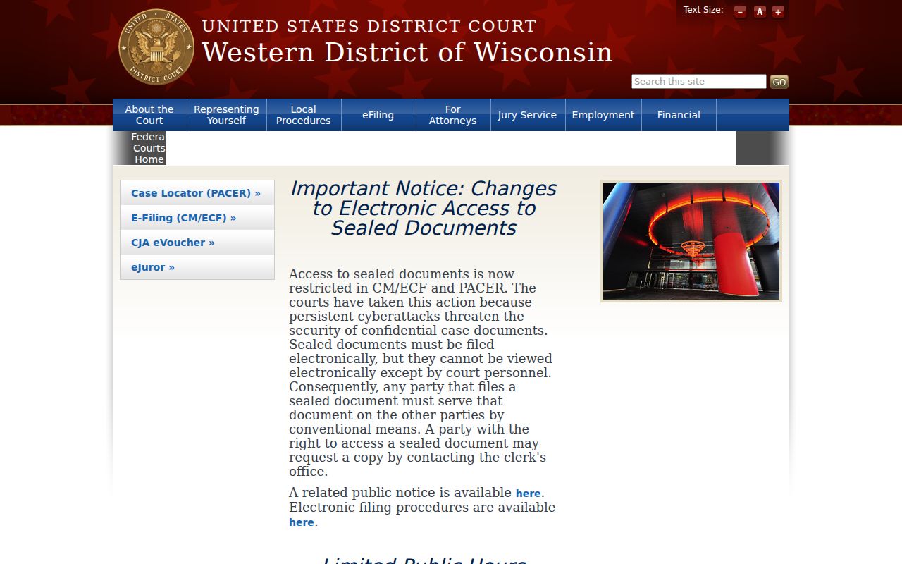Stetsonville criminal history Western District of Wisconsin court